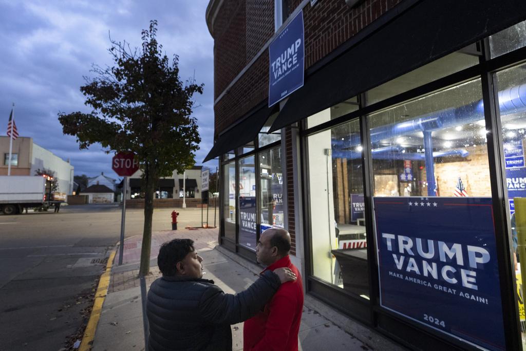 密歇根州Hamtramck共和黨競選辦公室。(美聯社)