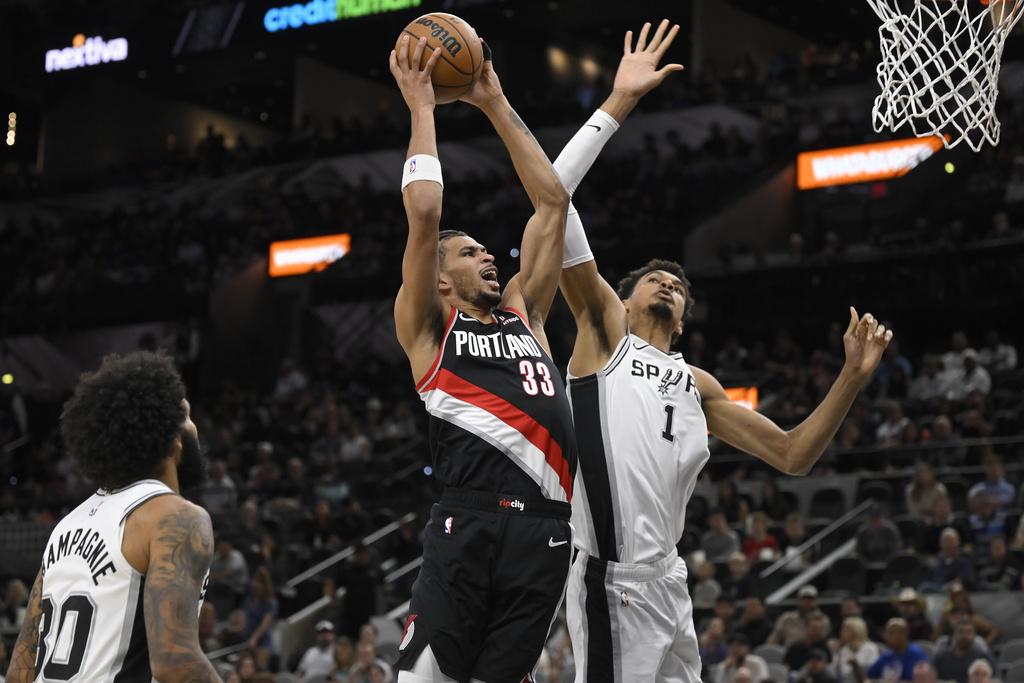 馬刺118:105擊敗拓荒者。(美聯社)