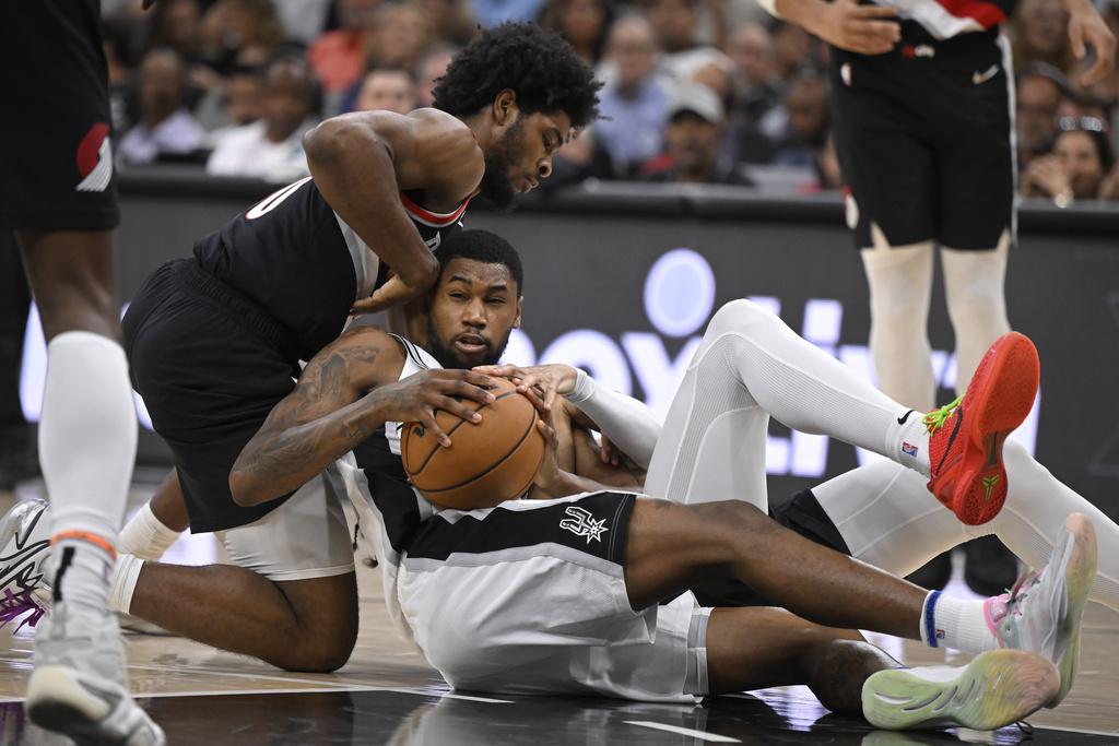 馬刺118:105擊敗拓荒者。(美聯社)