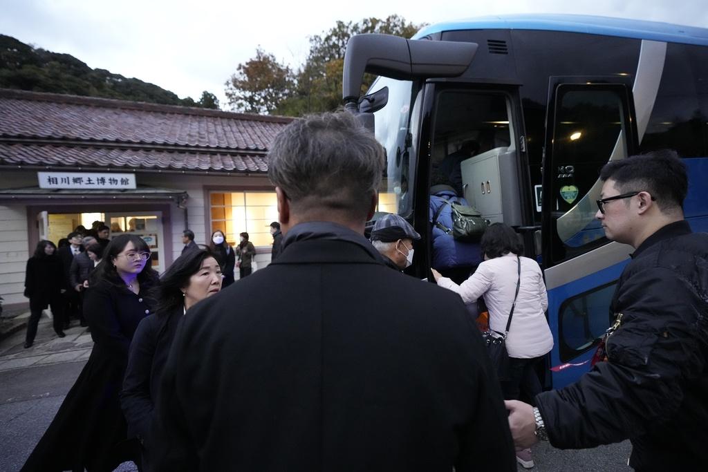日本為佐渡島金山舉行追悼會,遭南韓官員及家屬杯葛。(美聯社)