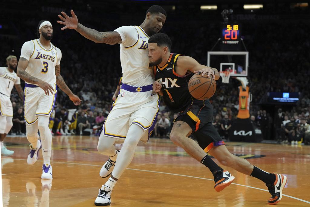 太陽127:100大勝湖人。(美聯社)