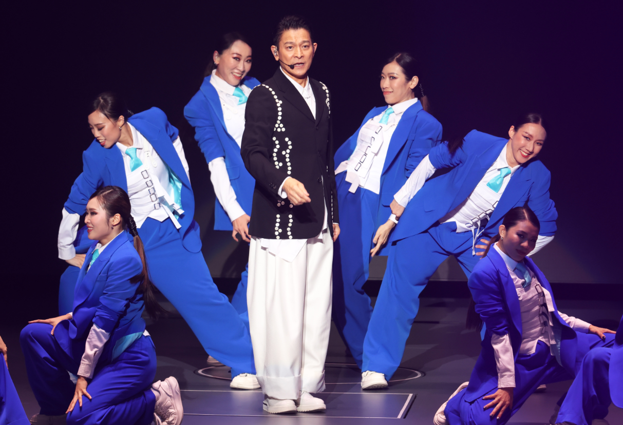 劉德華闊別11年後再度在台灣開演唱會。(中通社)