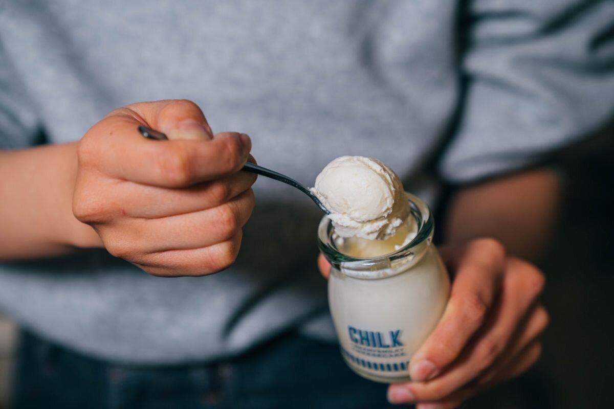 CHILK 牧場牛奶樽裝原味芝士蛋糕$65