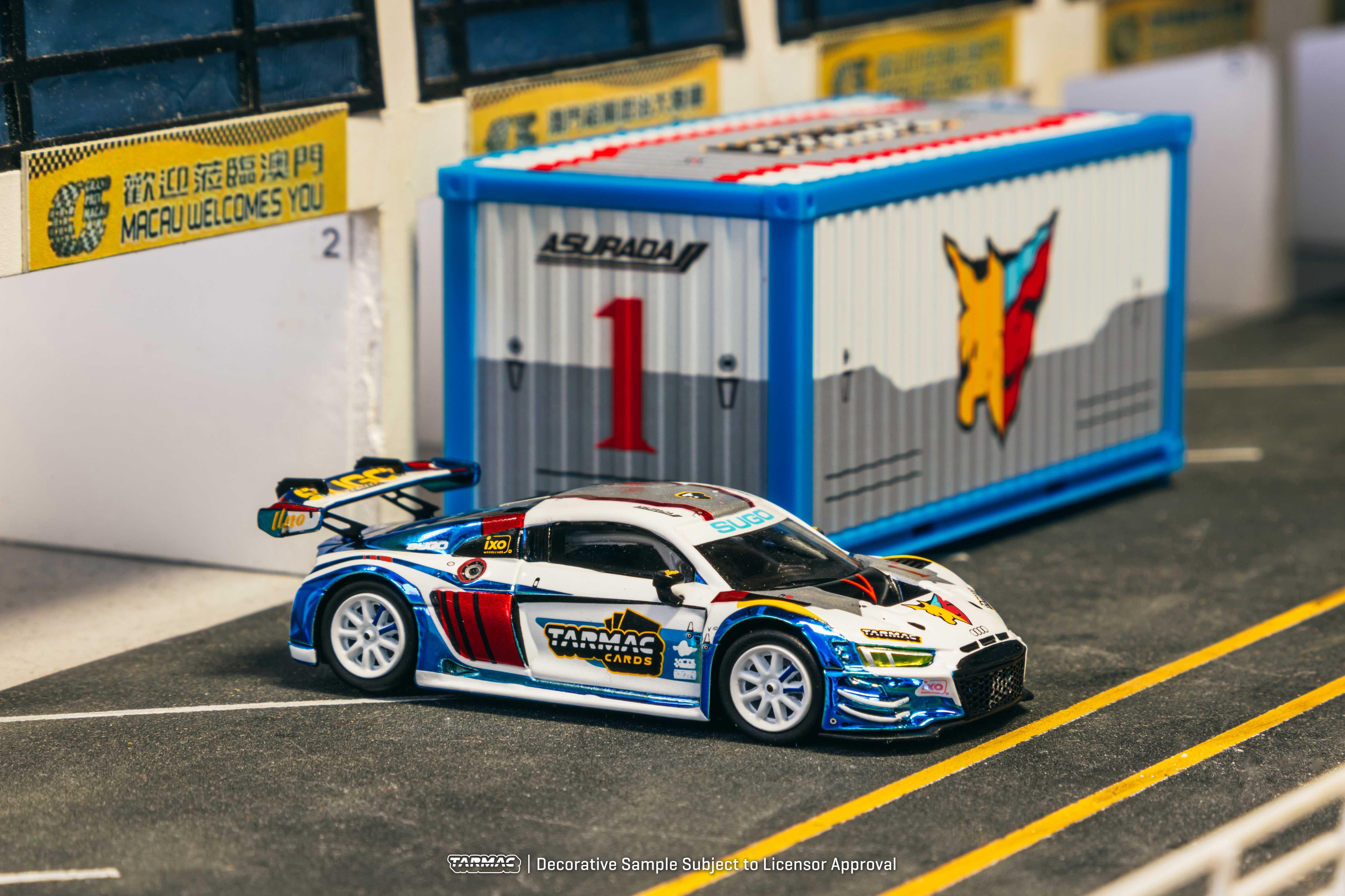 Audi R8 LMS GT3 evo II 2024 澳門格蘭披治大賽賽車《高智能方程式》 1:64 比例模型車 $220