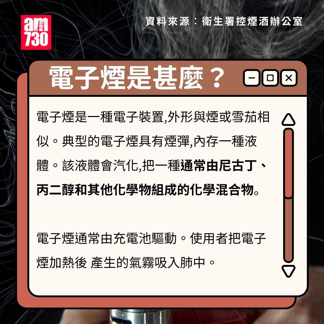 電子煙香港法例|電子煙是甚麼?(am730製圖)