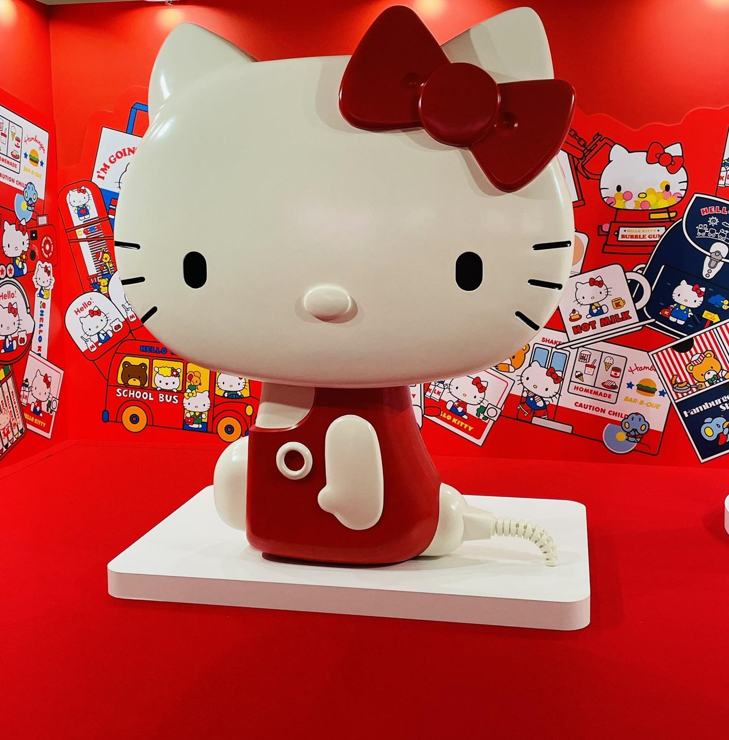 在東京國立博物館舉行的Hello Kitty展。(X)