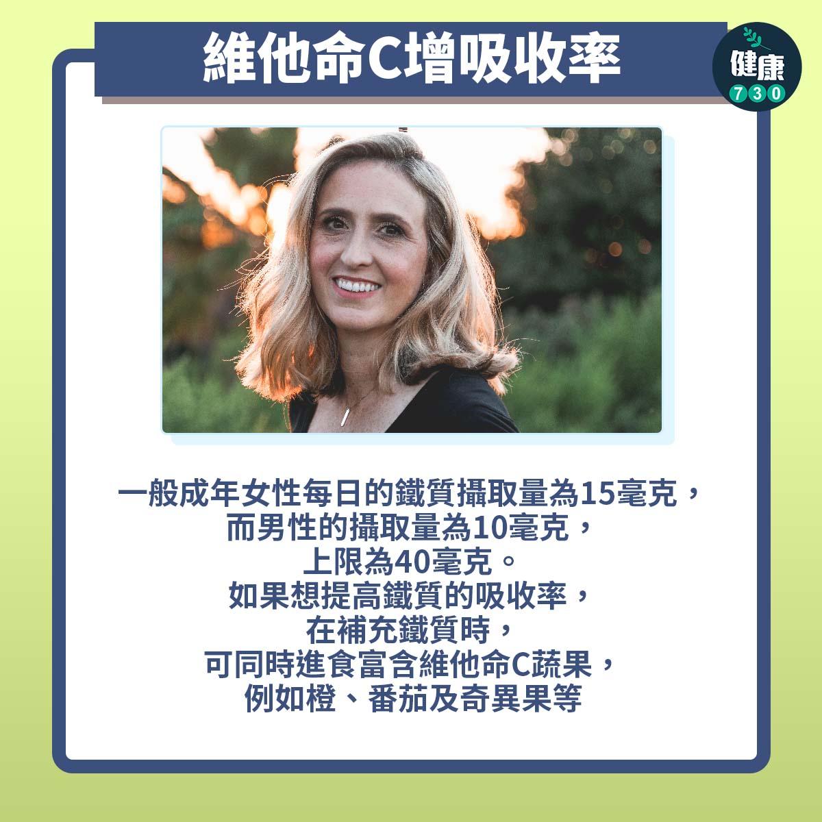 缺鐵有咩症狀?如何補充鐵質?維他命C增吸收率(am730製圖)