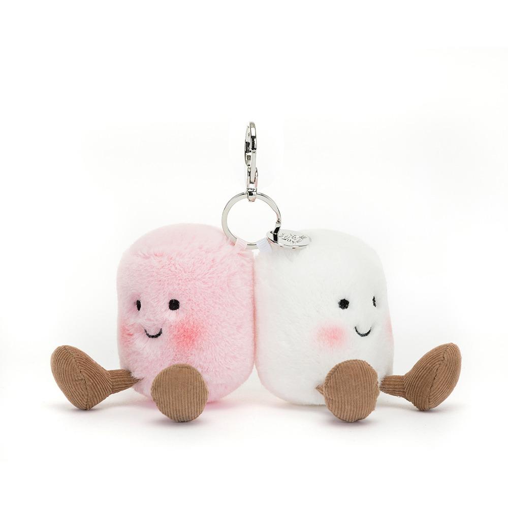 JELLYCAT_AMUSEABLES PAIR OF MARSHMALLOWS BAG CHARM_HKD 315