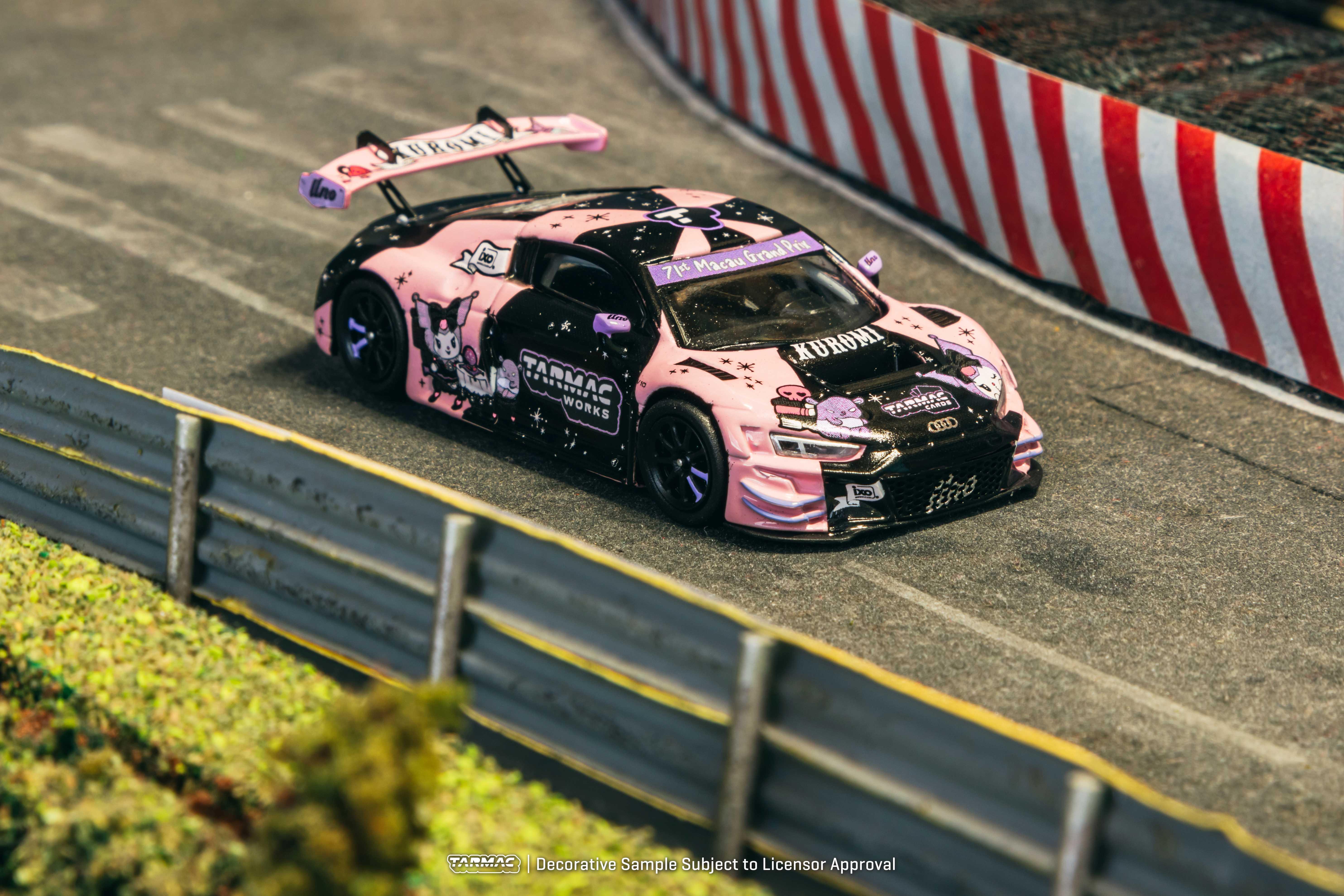 Audi R8 LMS GT3 evo II 2024 澳門格蘭披治大賽賽車「Kuromi」1:64 比例模型車 - $190
