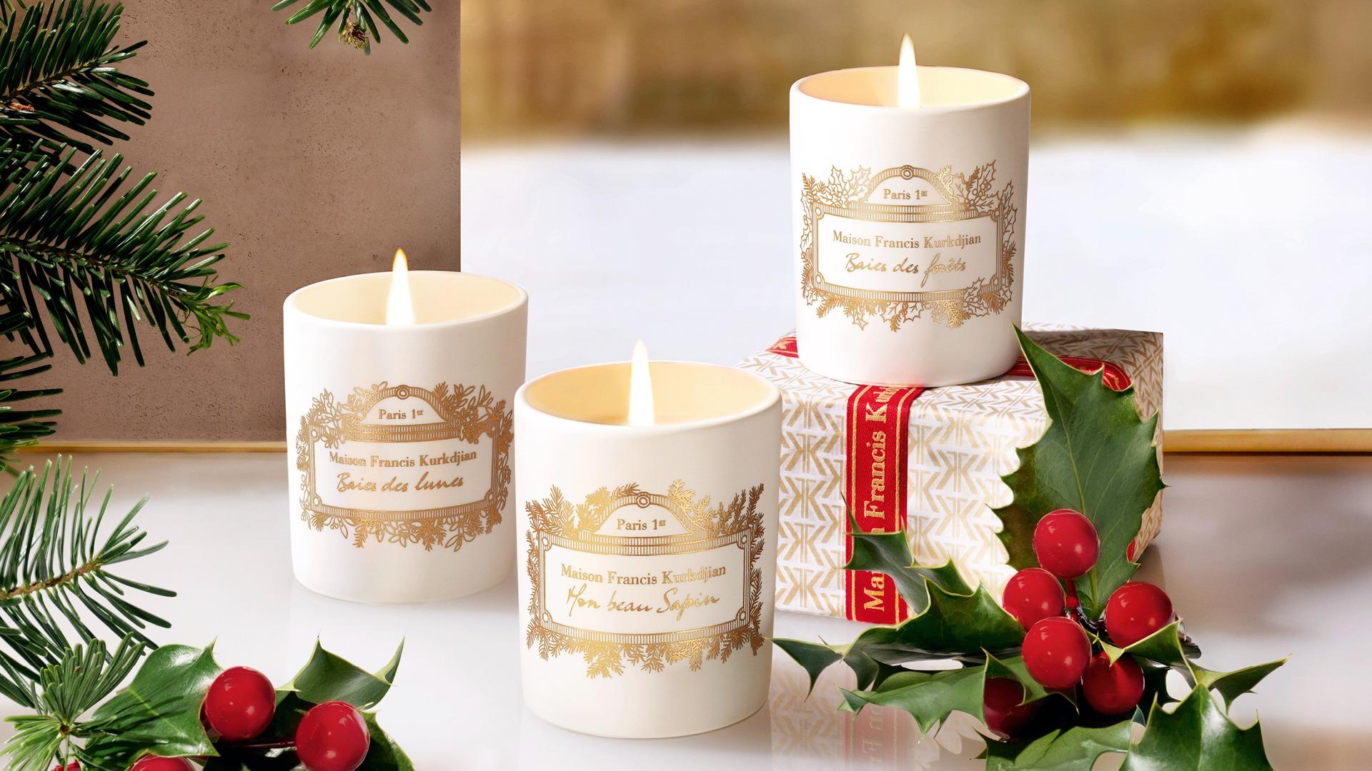 Maison Francis Kurkdjian限量版香氛蠟燭 $820/280g(單支)、$1,110/3 x 95g(3件裝禮盒)