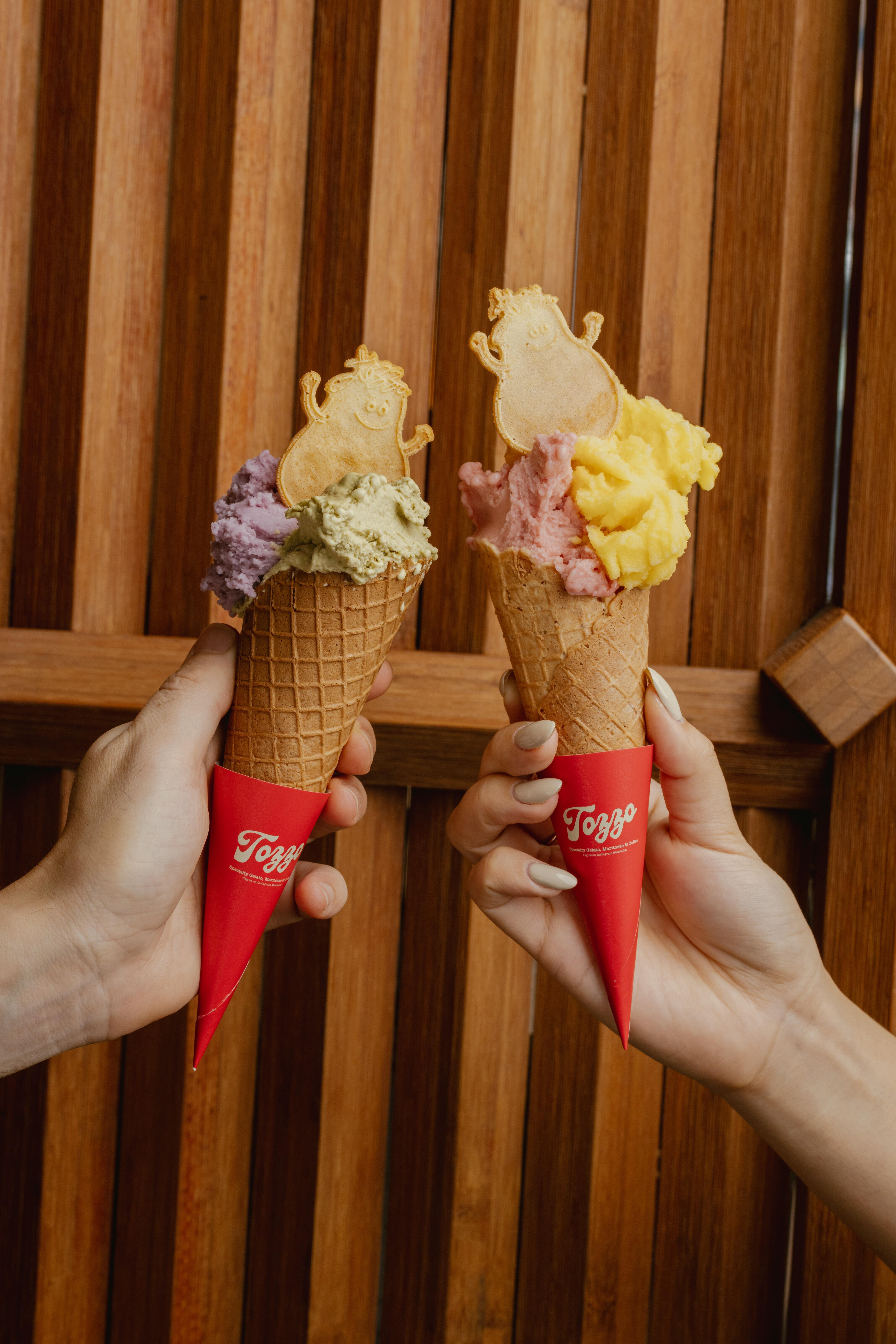 意式雪糕$50兩款口味,加雪糕筒$10