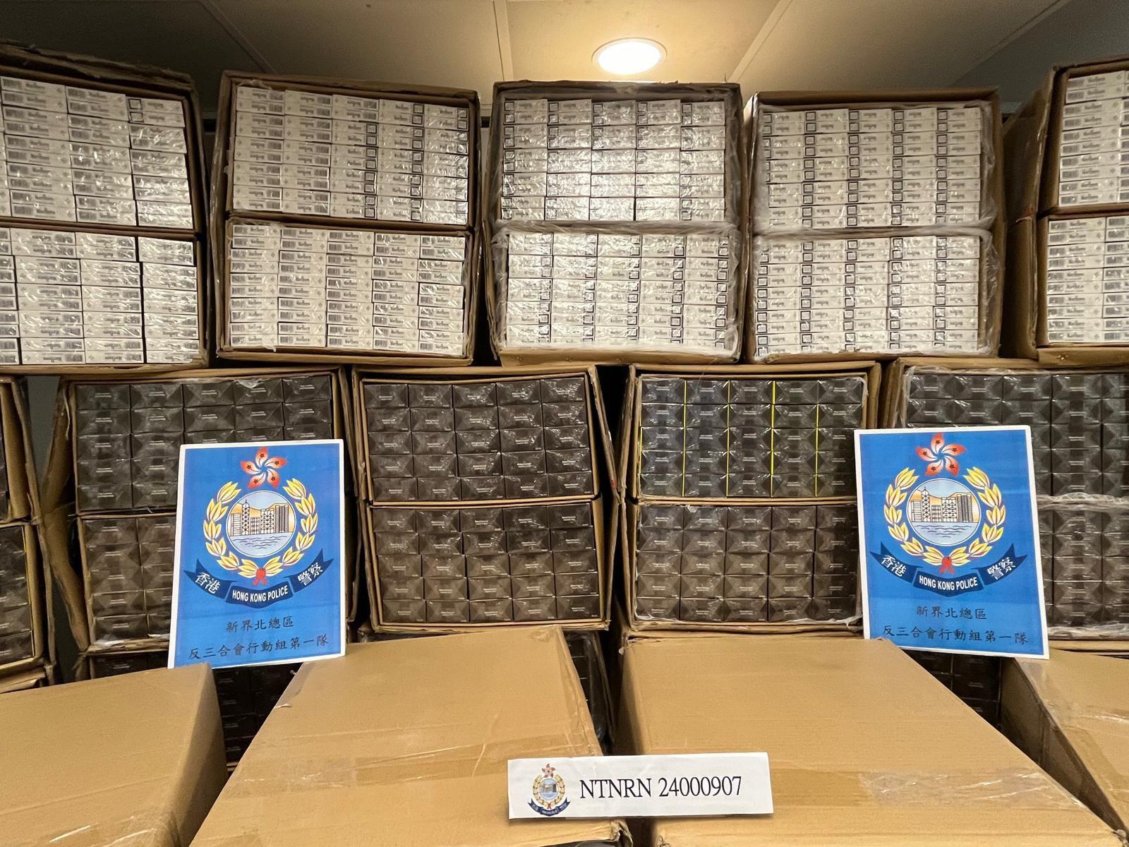 警破屯門私煙倉檢800萬貨 4非華裔男被捕