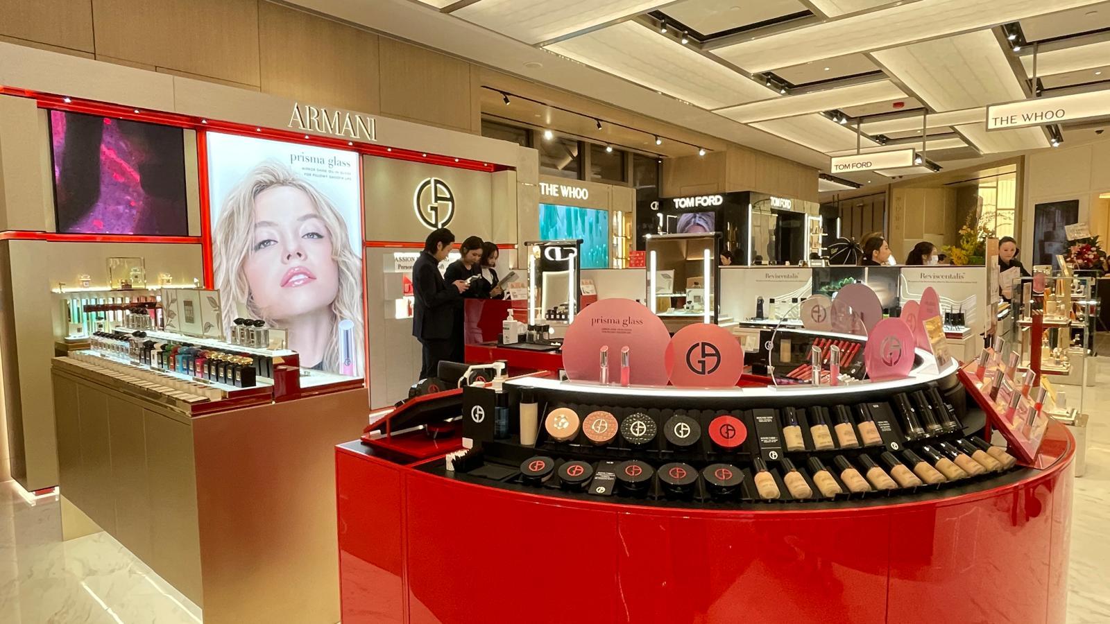 啟德SOGO開幕,有逾110個美妝品牌進駐,包括Armani Beauty