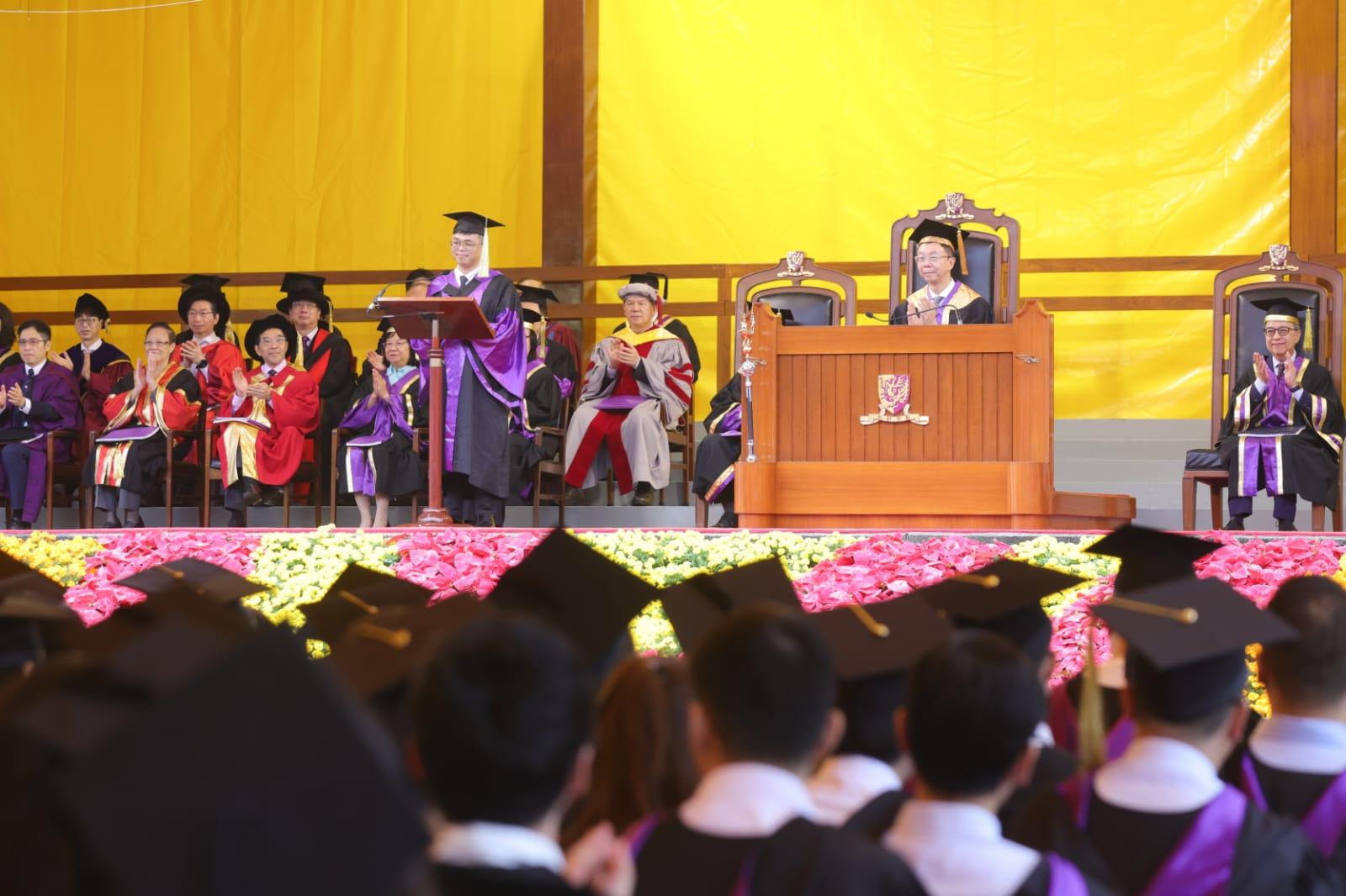 中大畢業禮今日舉行。(吳康琦攝)