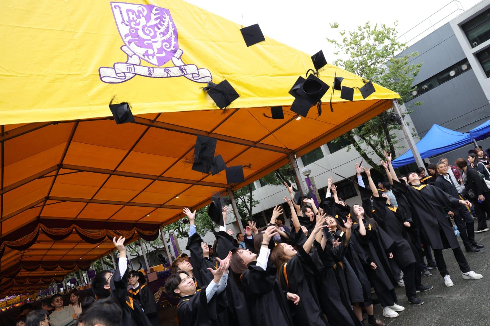 中大畢業禮今日舉行。(吳康琦攝)