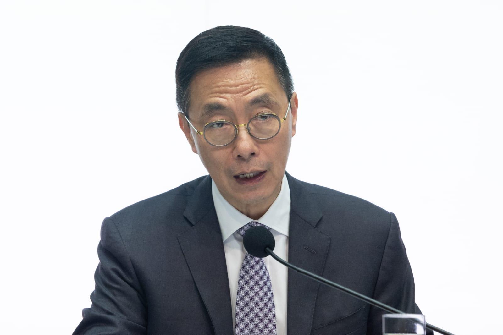 楊潤雄相信《藍圖》遲公布不影響措施推展。(蘇文傑攝)