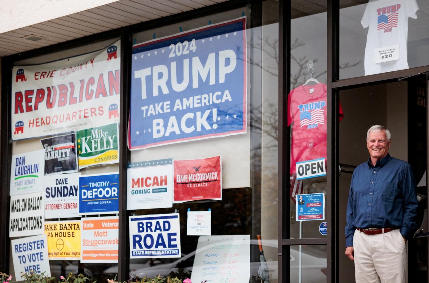 賓夕法尼亞州埃里縣共和黨黨部。(路透社)