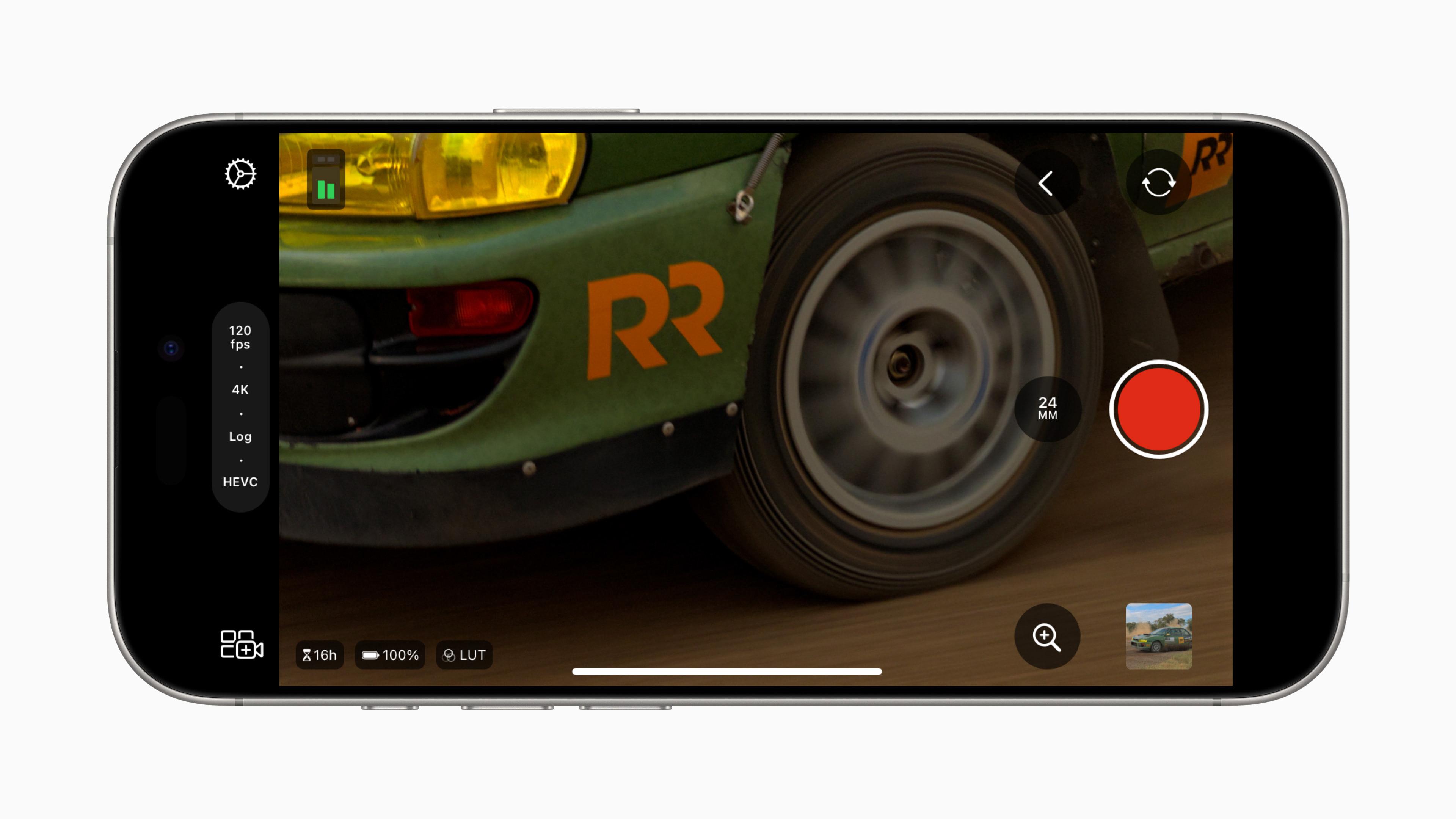 iPhone 16 Pro的Final Cut Camera以4K120 fps拍攝更具流暢度的電影級慢動作畫面。