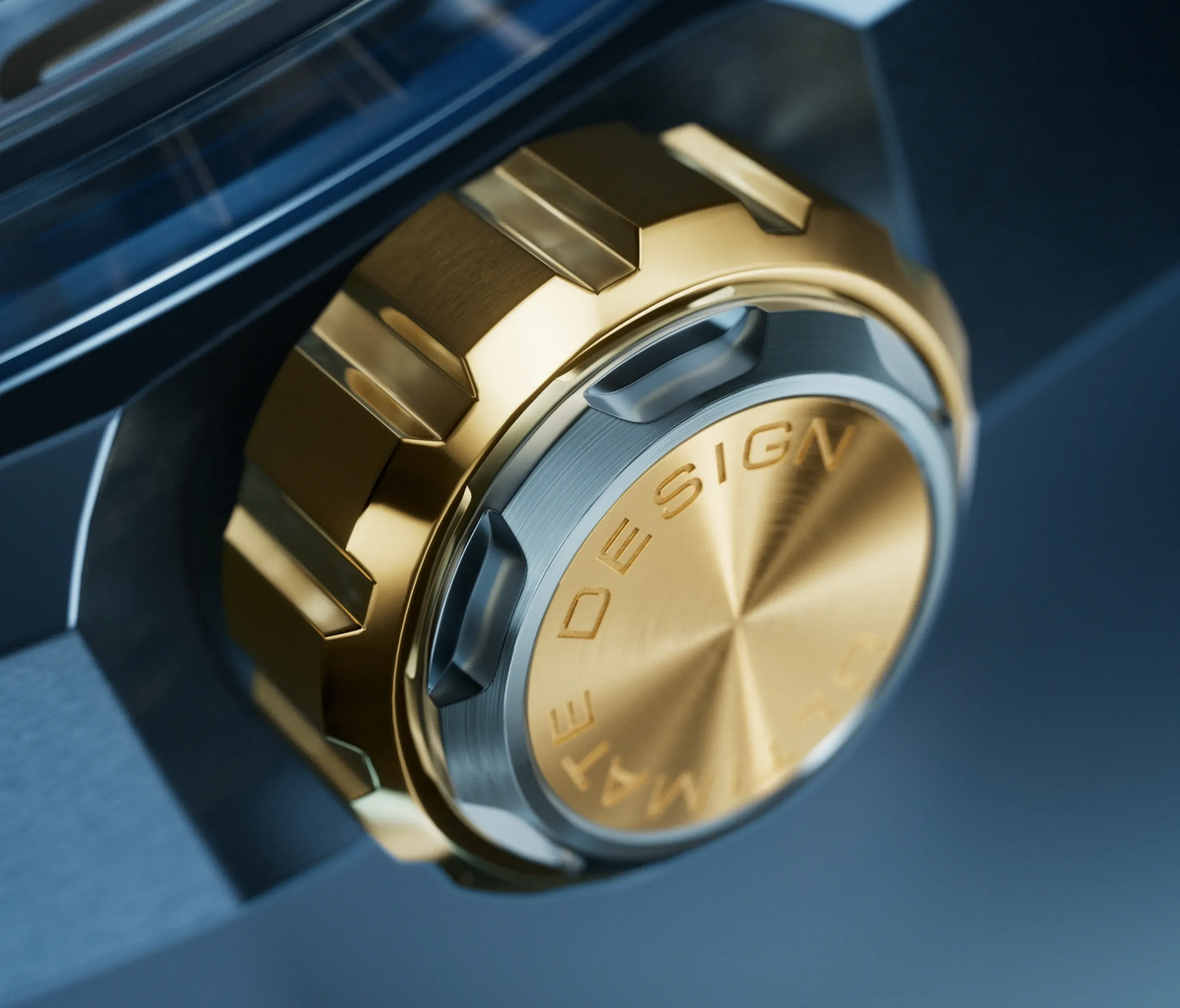 HUAWEI WATCH ULTIMATE DESIGN設有18K黃金和鈦合金錶冠。