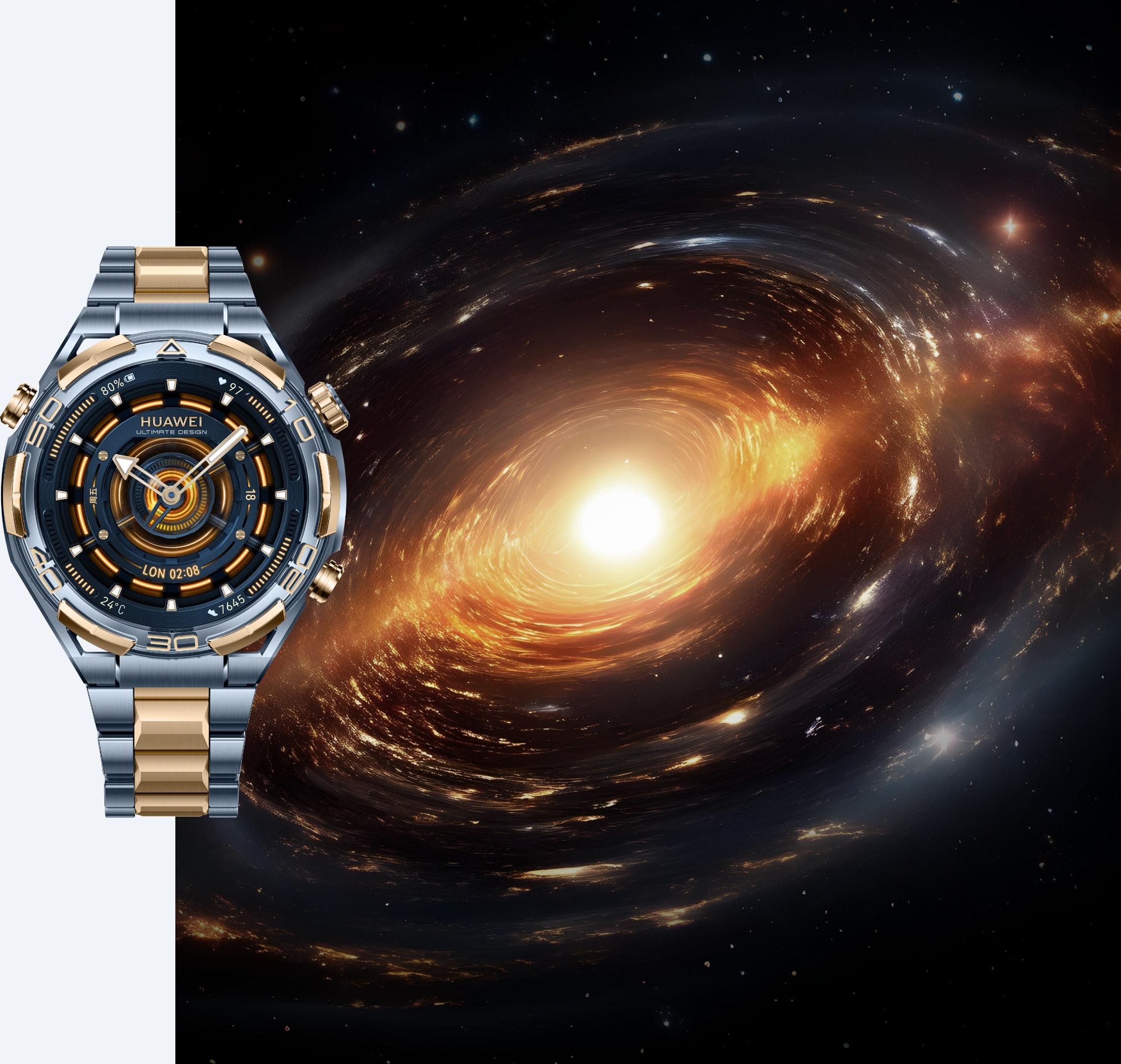 HUAWEI WATCH ULTIMATE DESIGN有4種專屬錶盤。