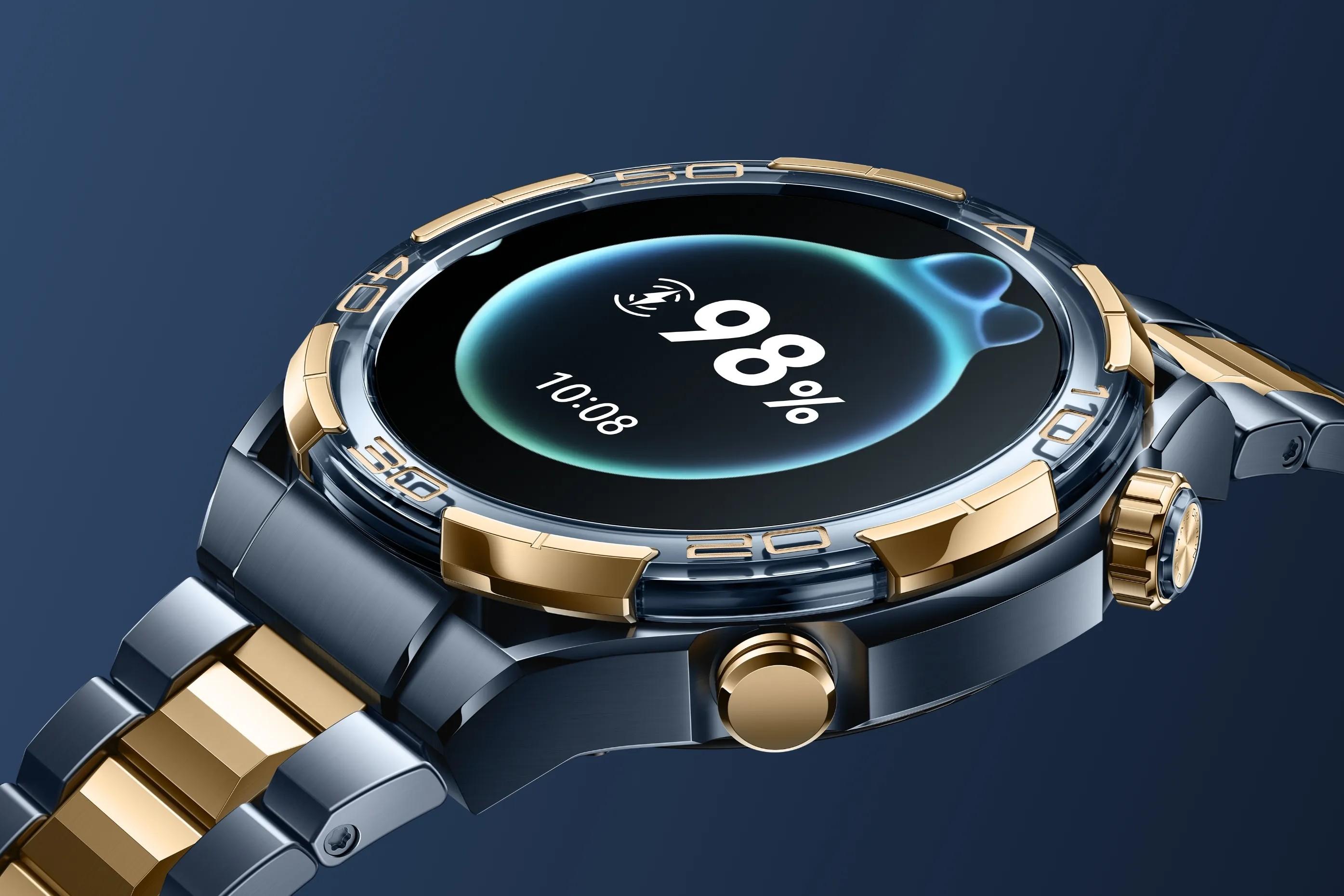 HUAWEI WATCH ULTIMATE DESIGN續航力高達14天。