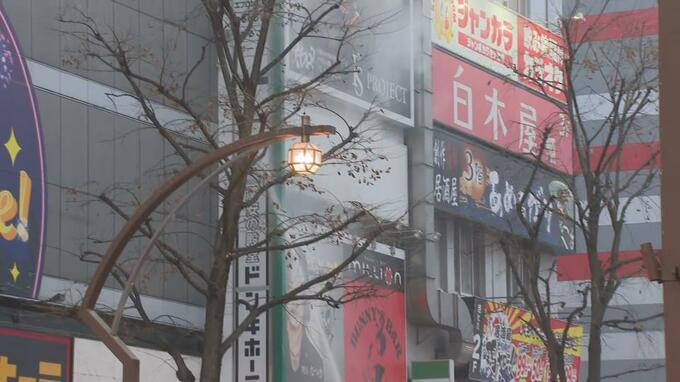 北海道的酒吧發生火警發爆炸。(HBC北海道圖片)