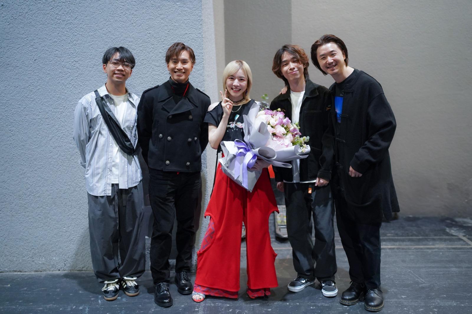 陳柏宇昨晚於日本人氣歌姬milet香港個唱擔任演唱會嘉賓。