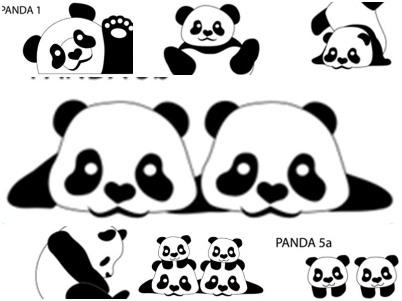 巨型熊貓紙藝作品