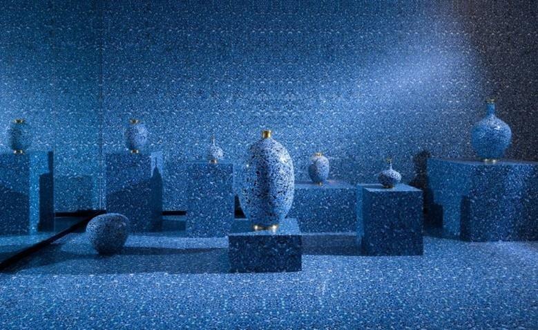 庚彩青花銅瓶 (朱炳仁作品)