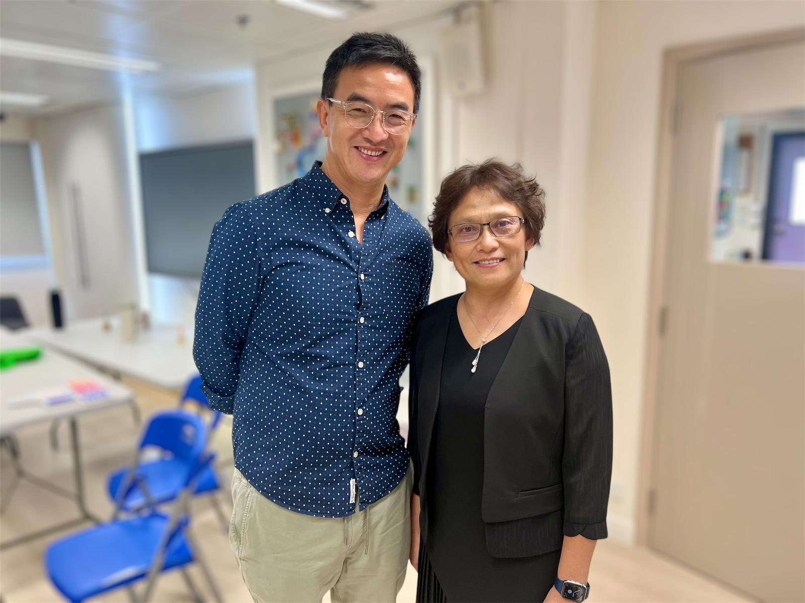 陳偉彬與天保民學校陳雅麗校長