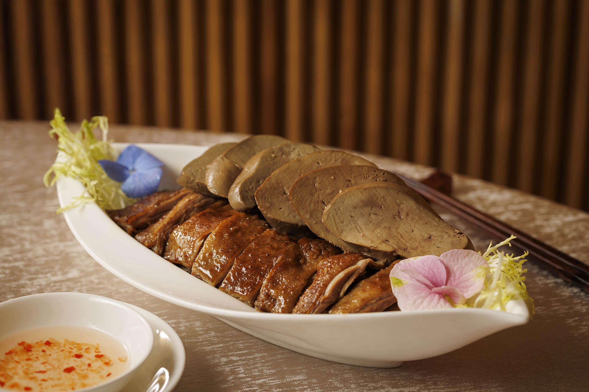 滷水鵝肉鵝肝拼盤