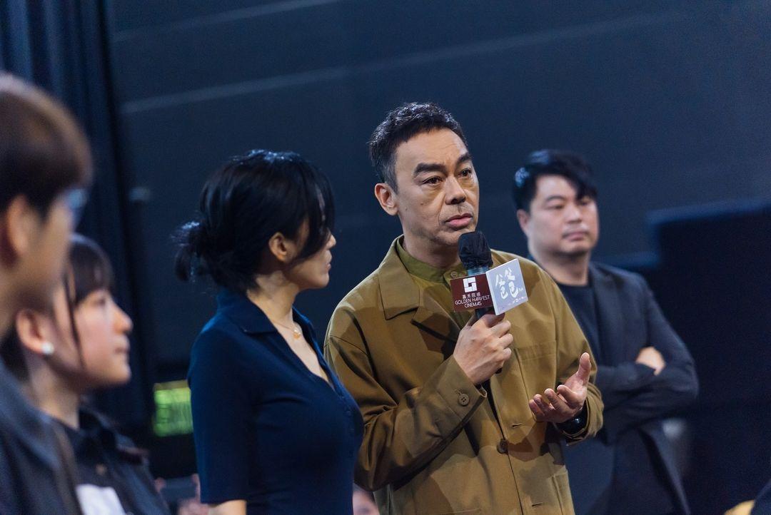 劉青雲參與《爸爸》謝票場。