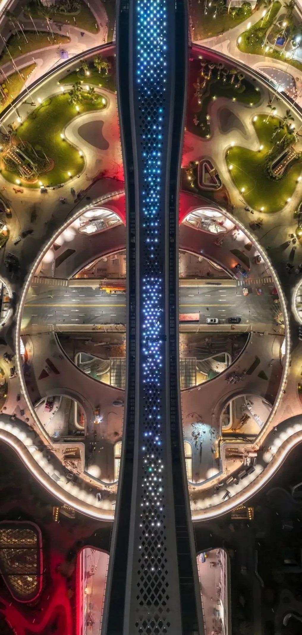 航拍下的天沐琴台,別有一番景象。(圖片來源:大橫琴發展微信)