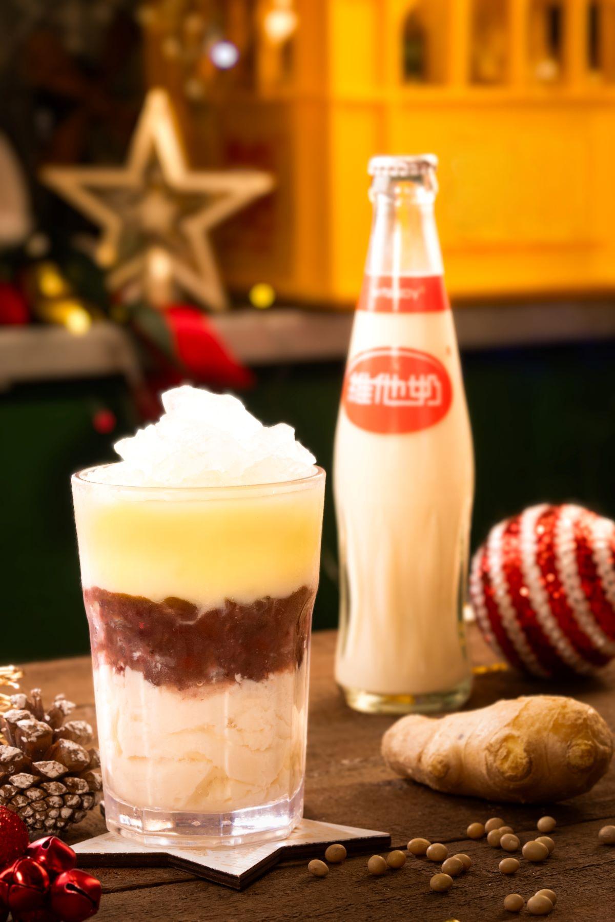 薑汁豆花紅豆冰 (單點價$28,跟餐價另加$18)