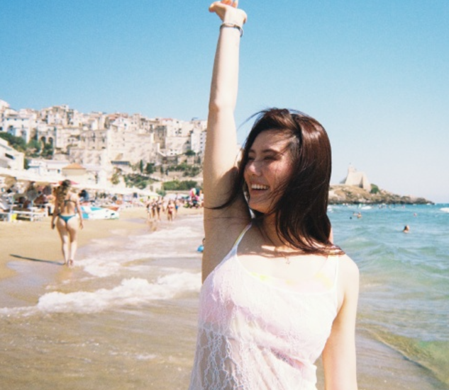 游泳世界冠軍劉湘亦因不時在社交平台貼出照片(微博圖片)