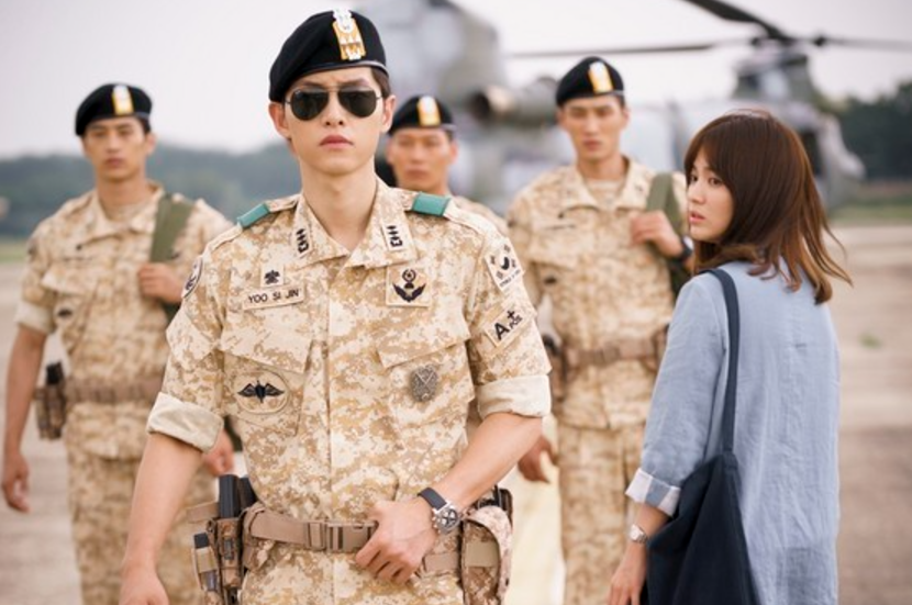 《太陽的後裔》由南韓兩大紅星宋仲基及宋慧喬主演。