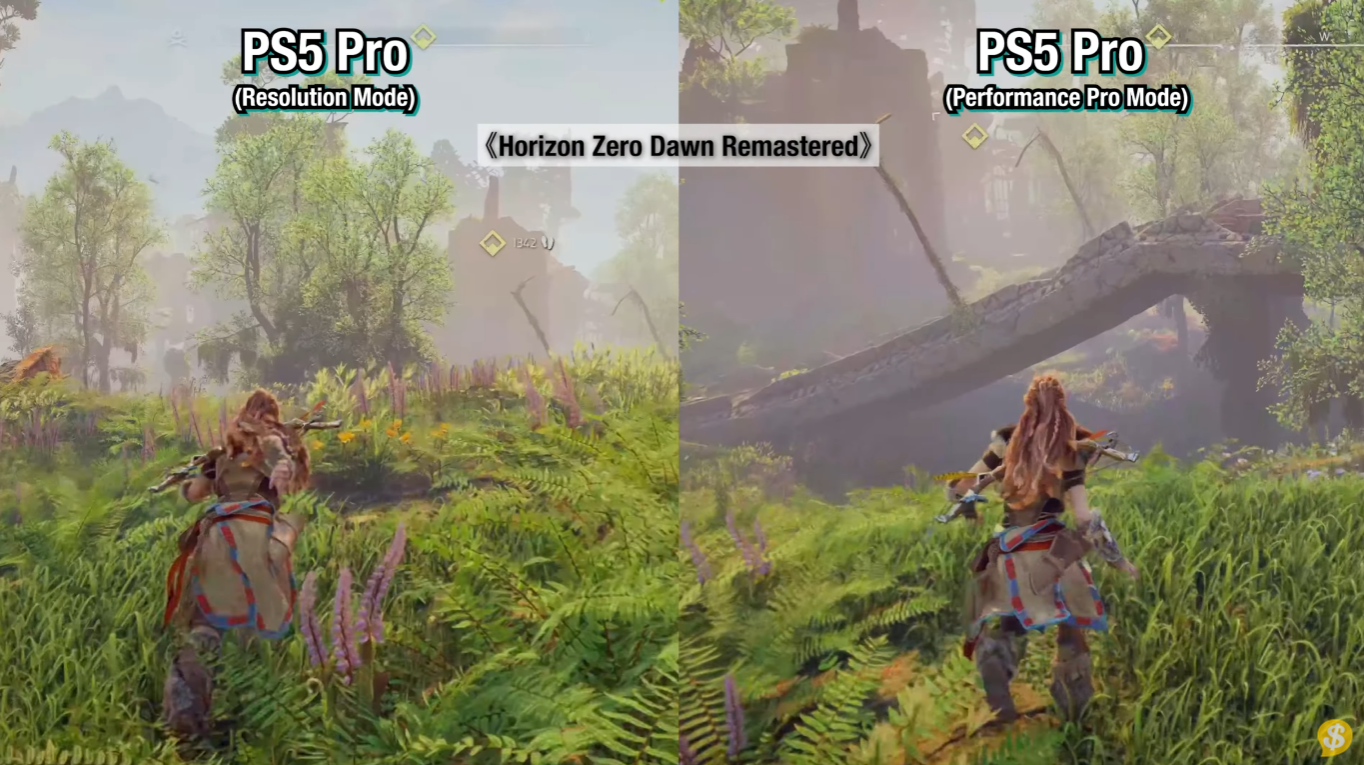 然而,PS5 Pro 的畫面質素提升並不顯著,特別是在靜止畫面下放大才會看到一些細節的差異。