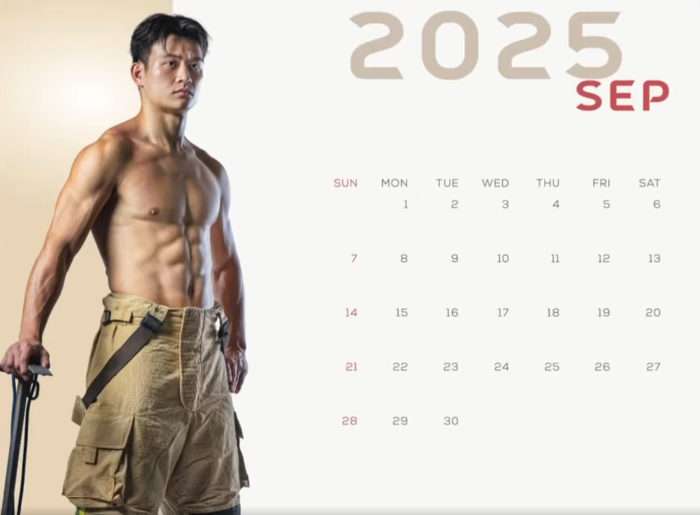 消防處月曆2025面世 消防員赤膊上陣大騷肌肉|Ray Online