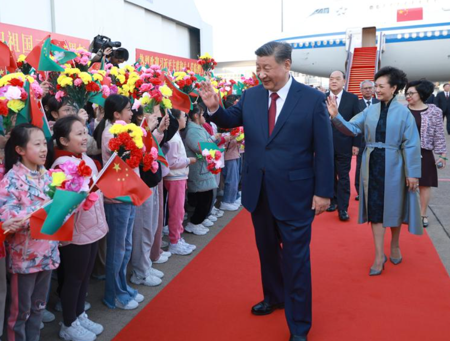 澳門回歸25周年|國家主席習近平昨日抵澳門(新華社)