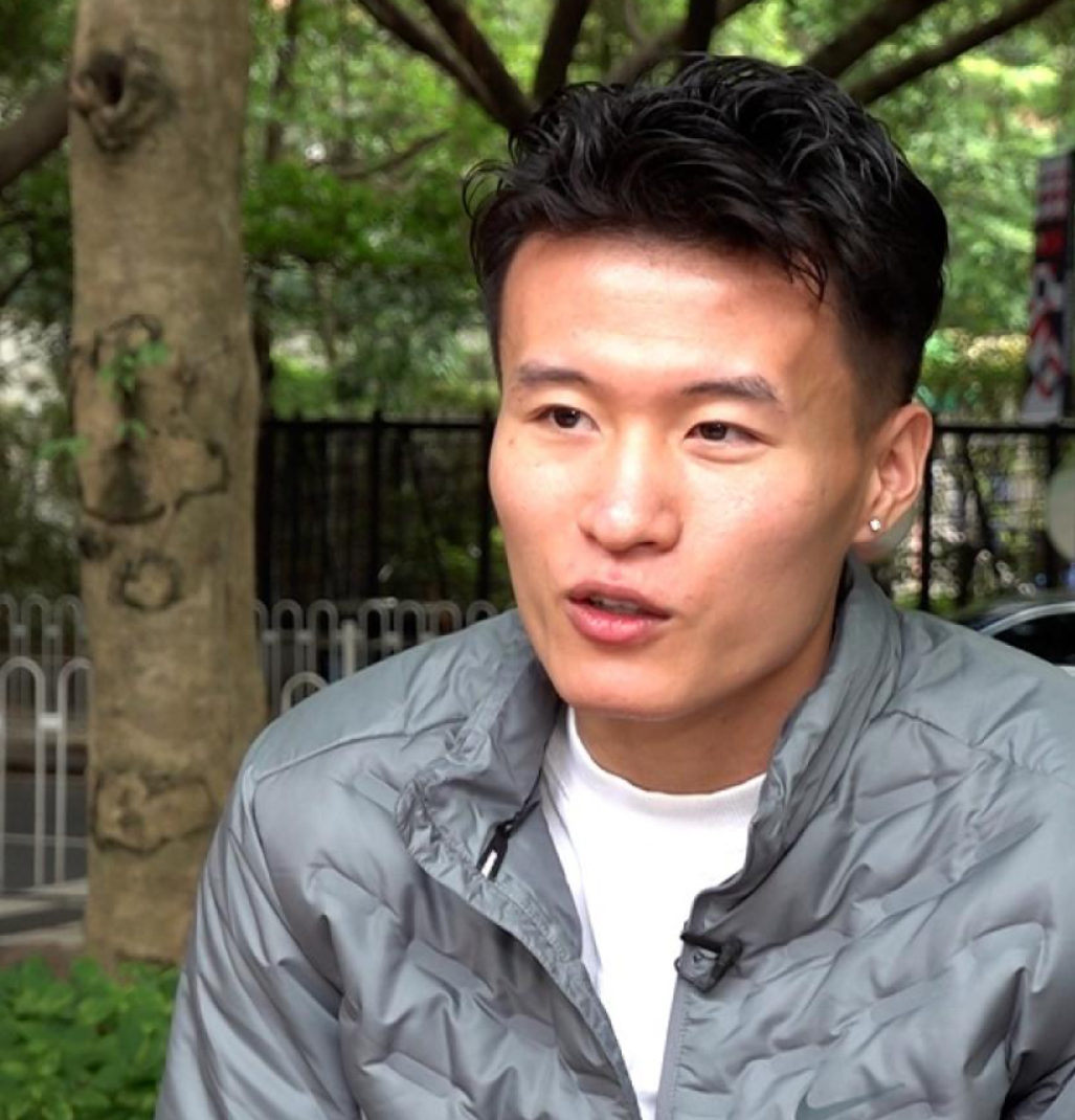 國足18強賽主場對日本時,林良銘攻入一球。(港台圖片)