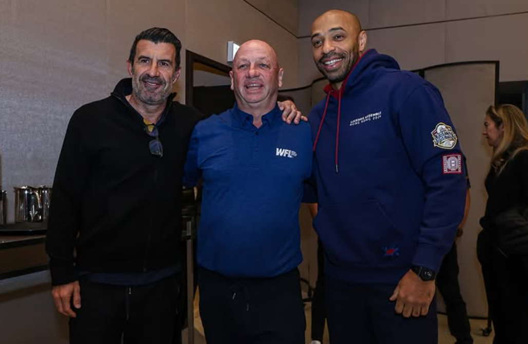 費高上載比賽、簽名會、與足總主席霍啟山聚餐、以及到高爾夫球場玩樂的相片。(費高IG)