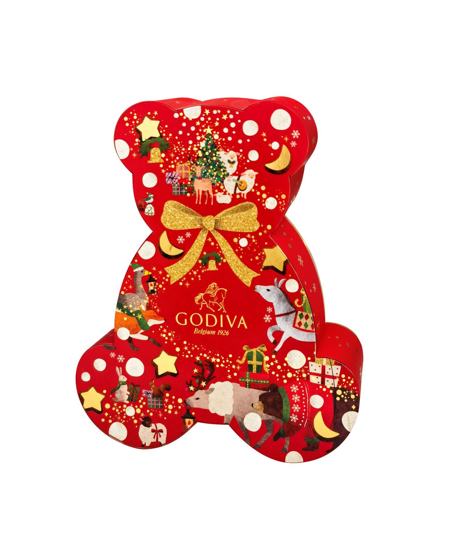 GODIVA聖誕小熊型巧克力禮盒7顆裝$299(買三送一限時優惠)