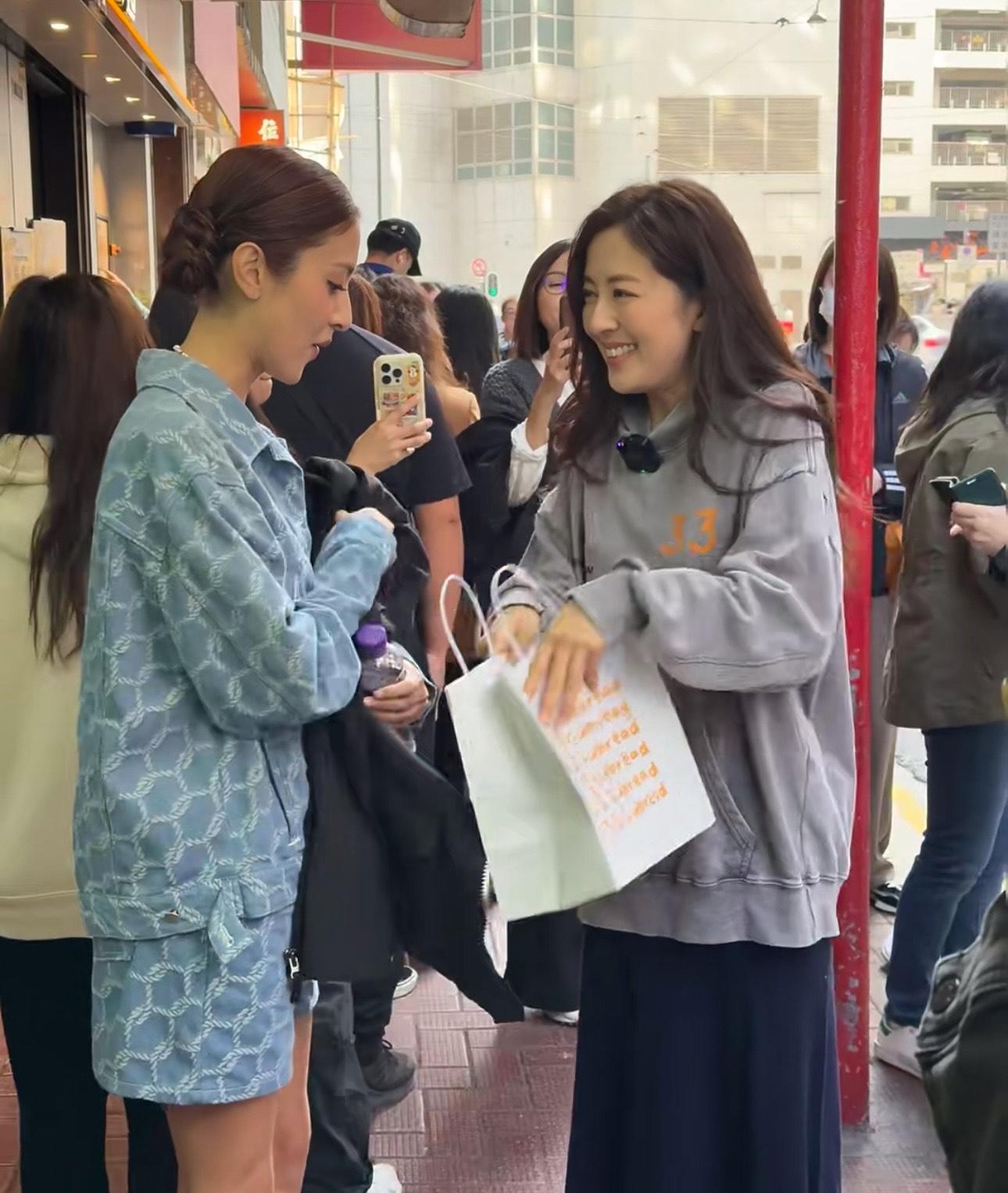 陳凱琳現身唐詩詠麵包店 一行為粉碎不和傳聞