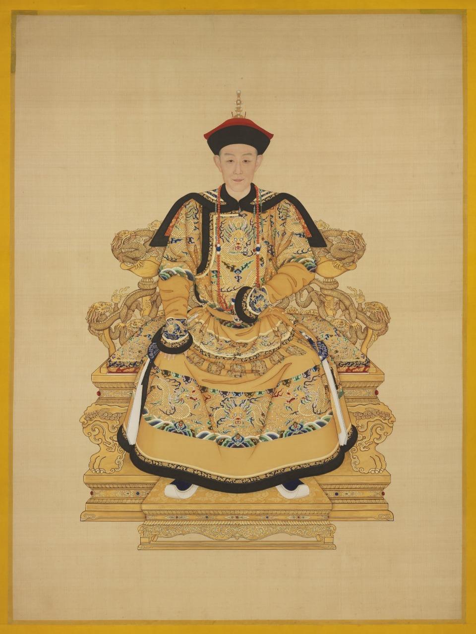 乾隆帝朝服像,清乾隆(1736-1795年)。(圖片來源:故宮博物院)