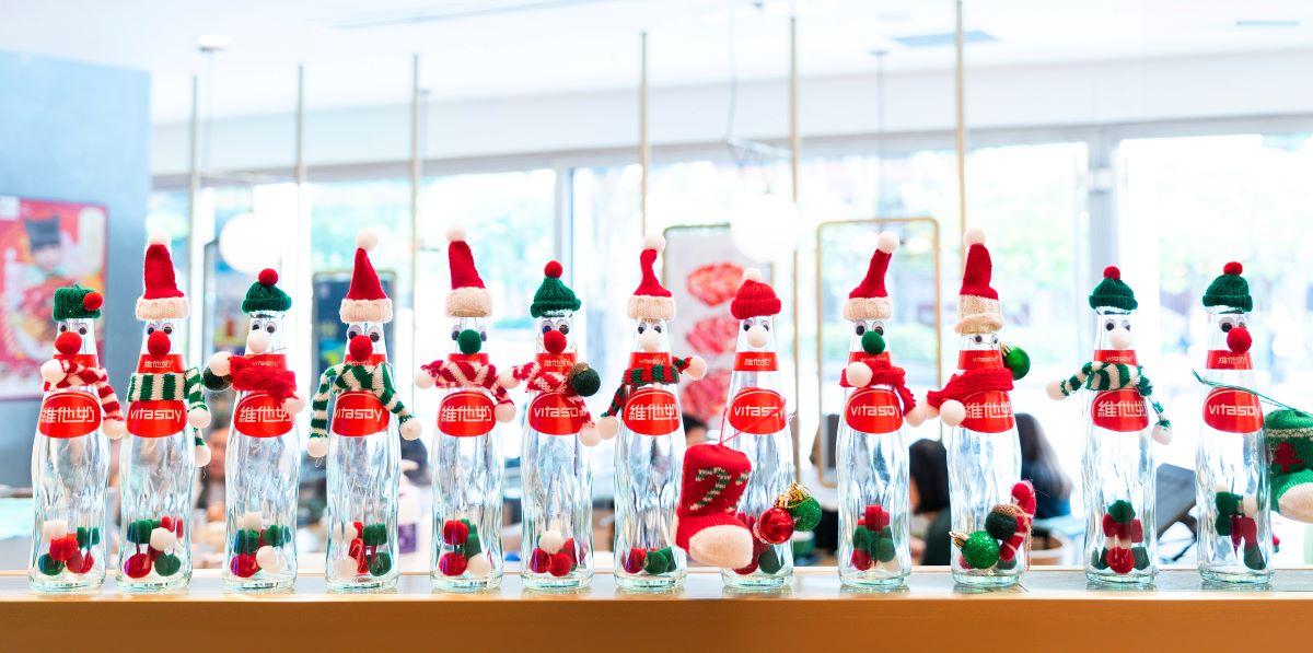 布置充滿聖誕氣氛。