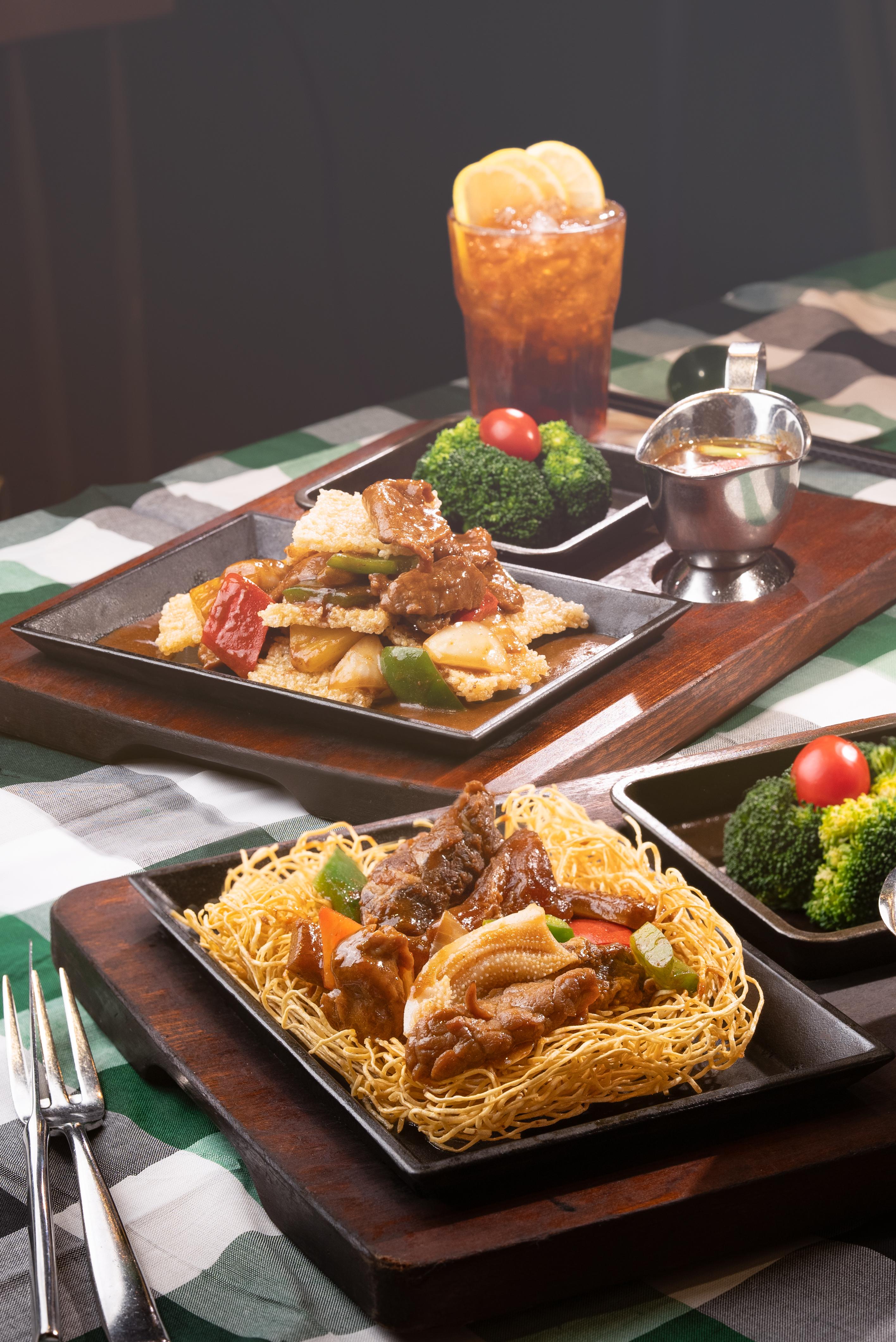 鐵板香辣牛五寶脆麵 $118(晚市限定)