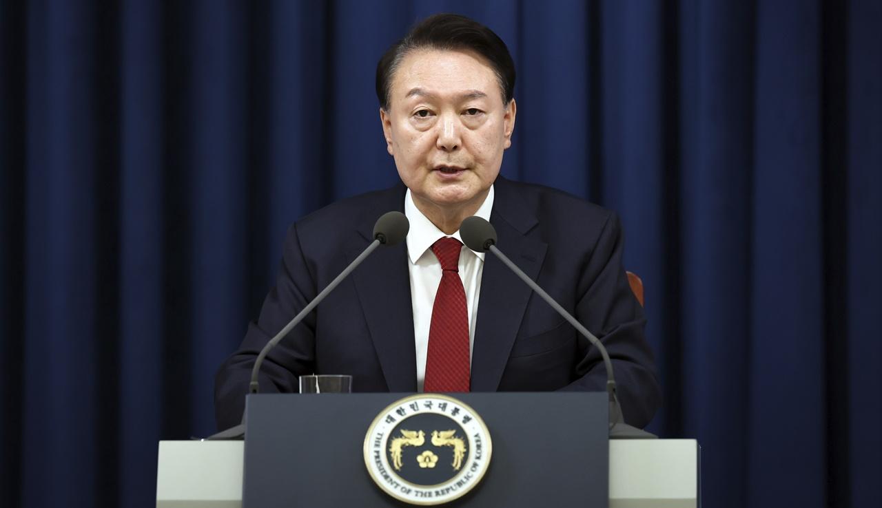 南韓戒嚴風波,韓媒:法院批准拘捕總統尹錫悅。(資料圖片)
