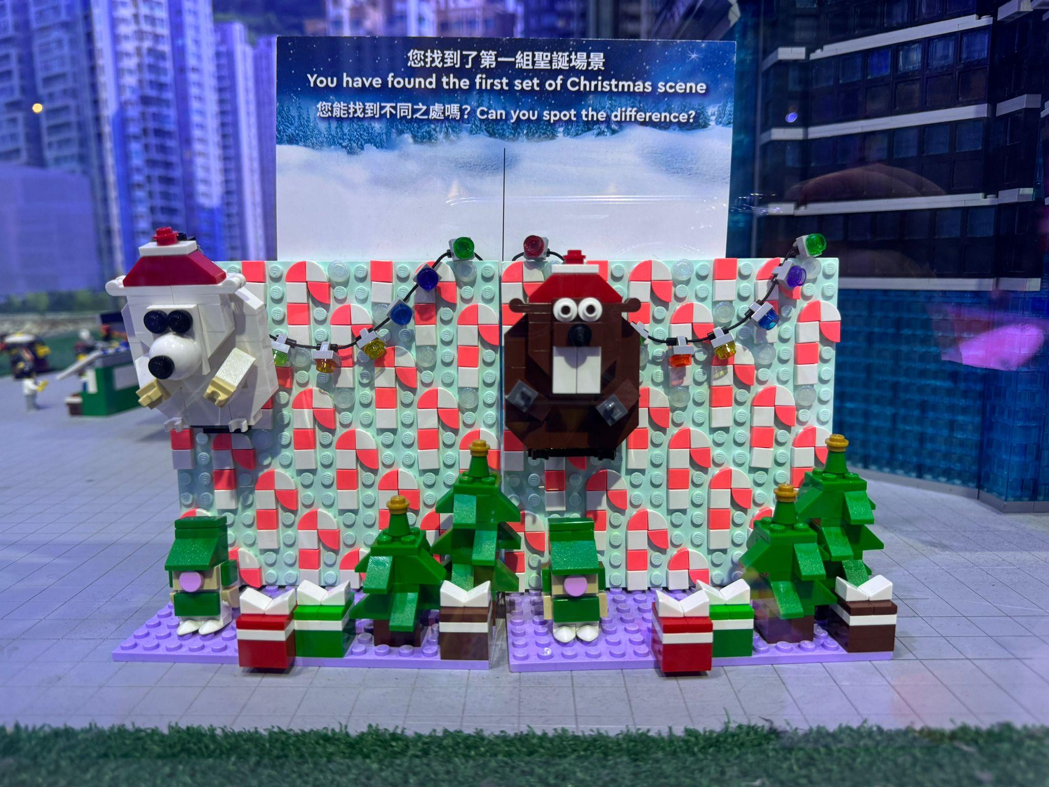 聖誕場景隱藏在「香港樂高探索中心」的香港城市場景中,只要細心一定找到。