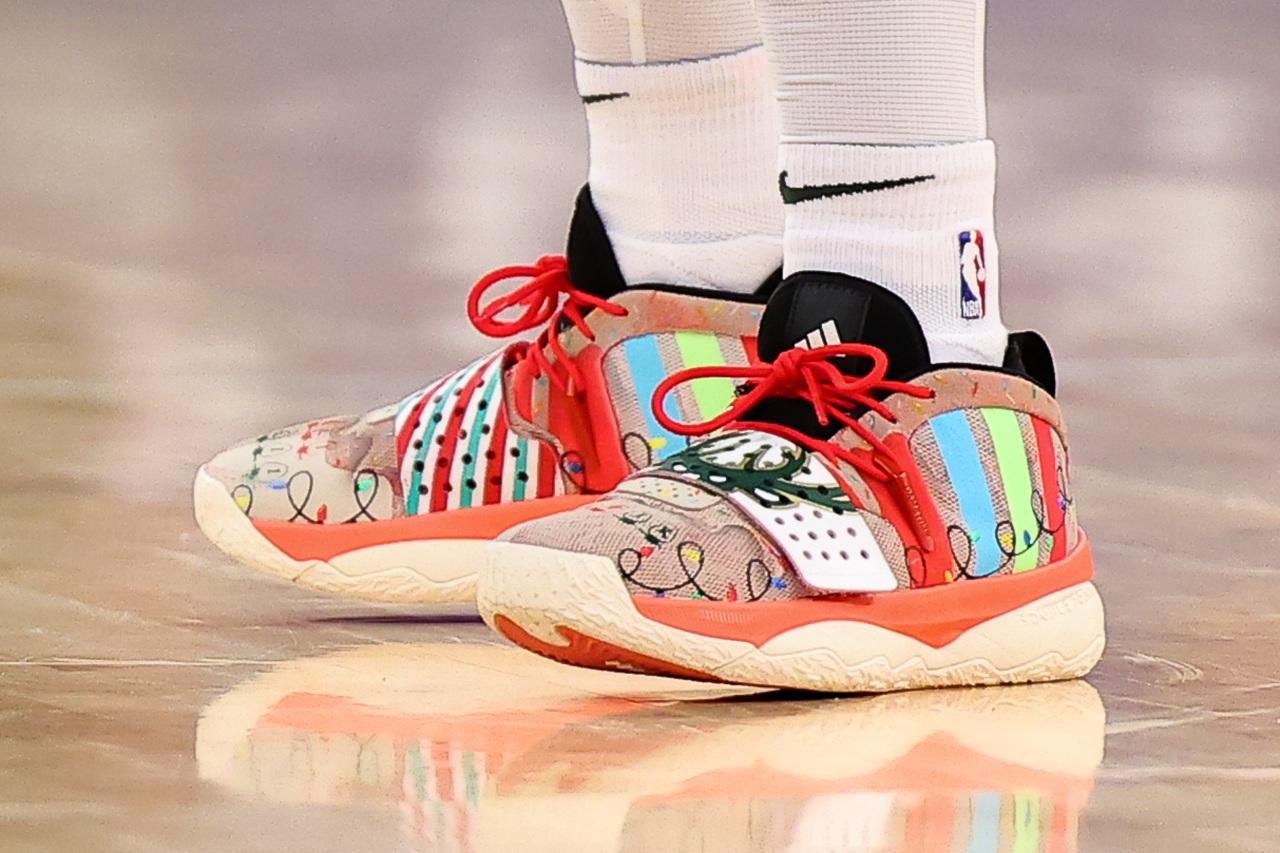 其中一款Adidas Dame顏色鮮艷。 (Rich Graessle via Getty Images)