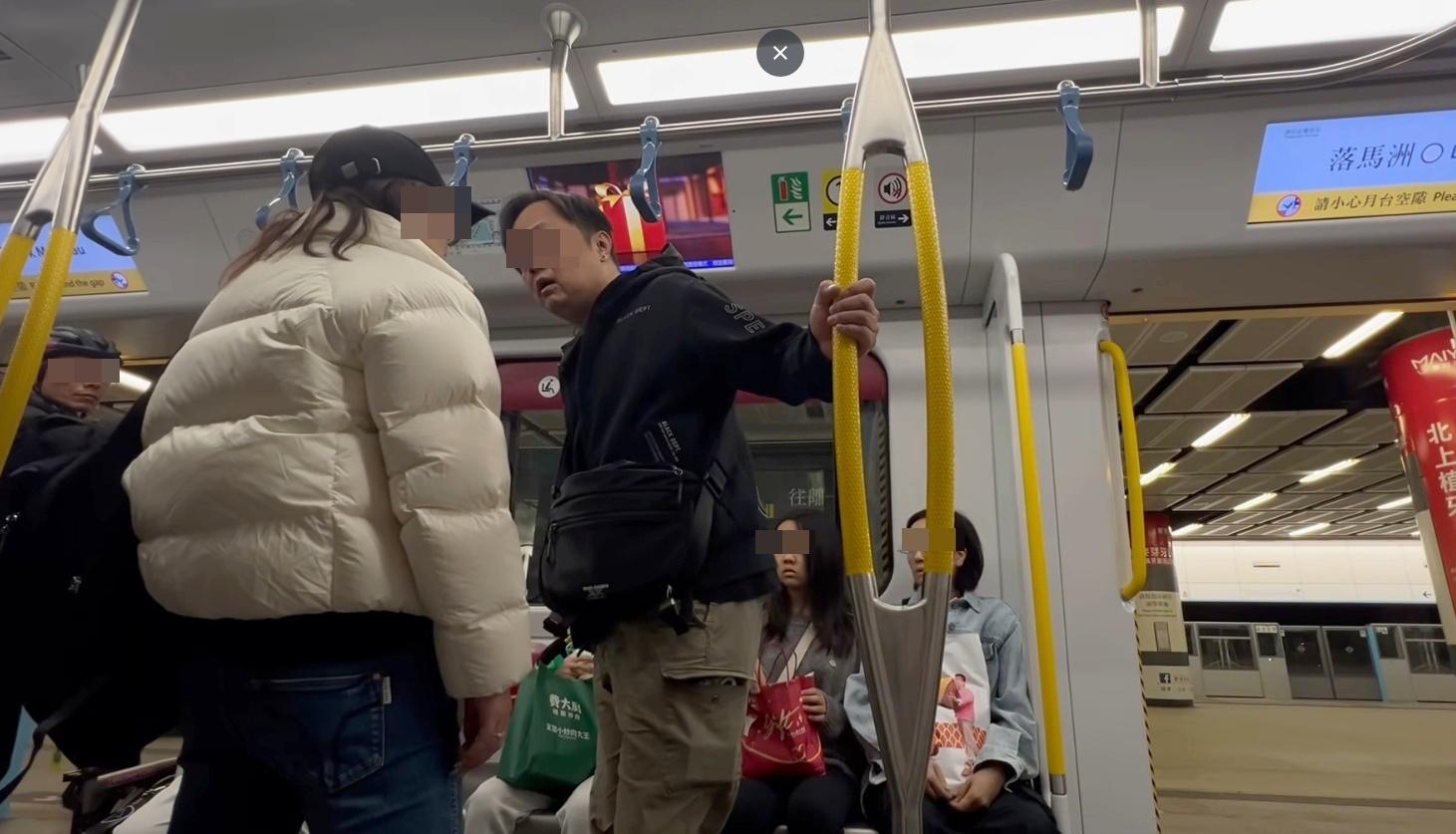 戴耳環的男子表示:「我唔係(男人)啊,咁點呀?」(網片截圖)